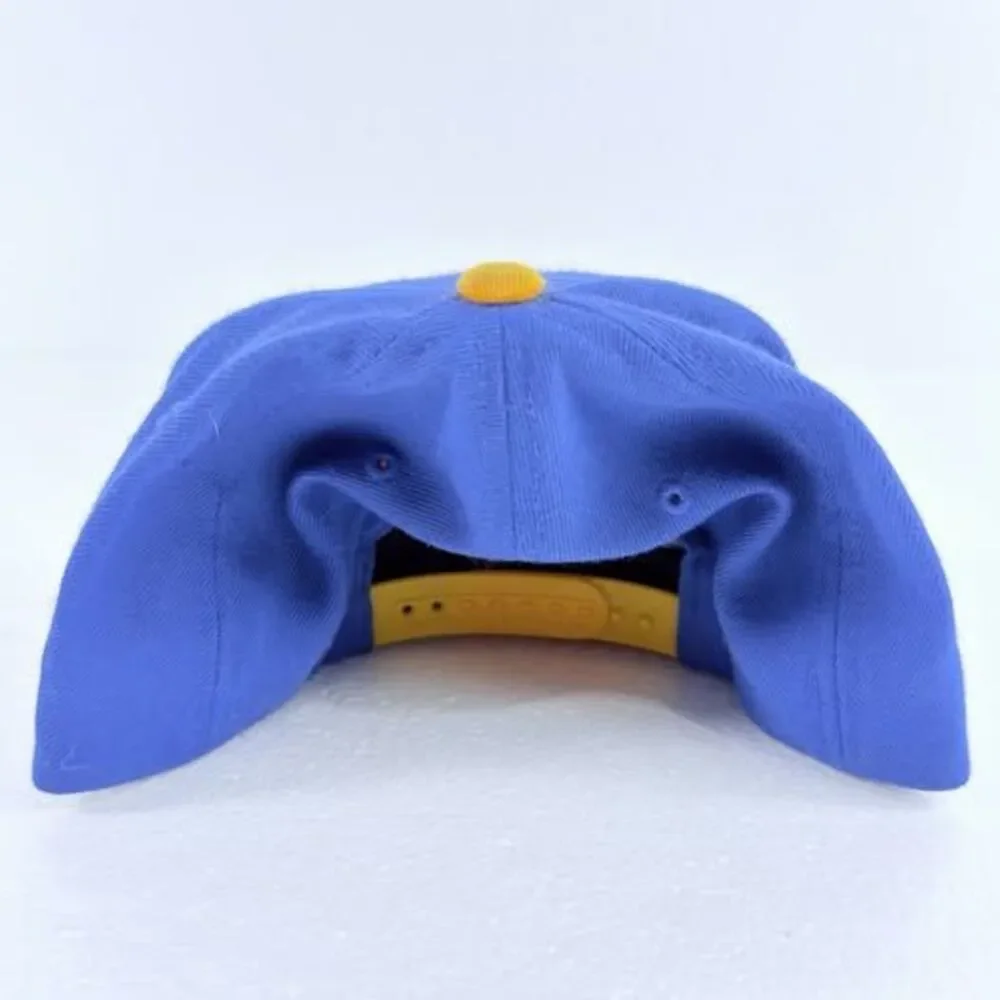 Mitchell & Ness Denver Nuggets NBA Hardwood Classics Snapback Hat Cap Blue Gold